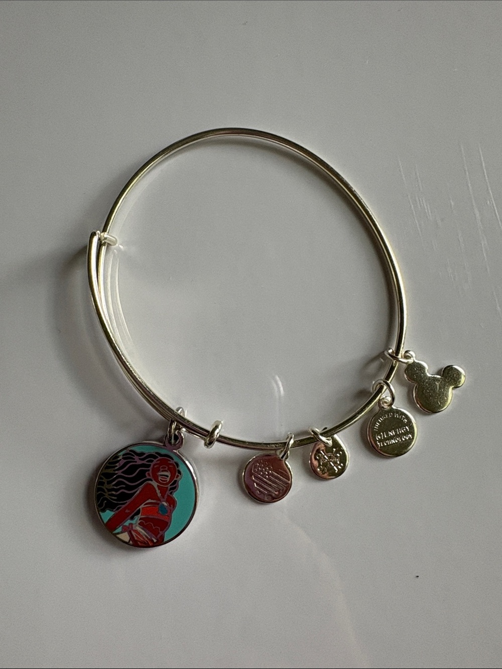 Disney parks Alex and Ani - Moana Charm bangle bracelet